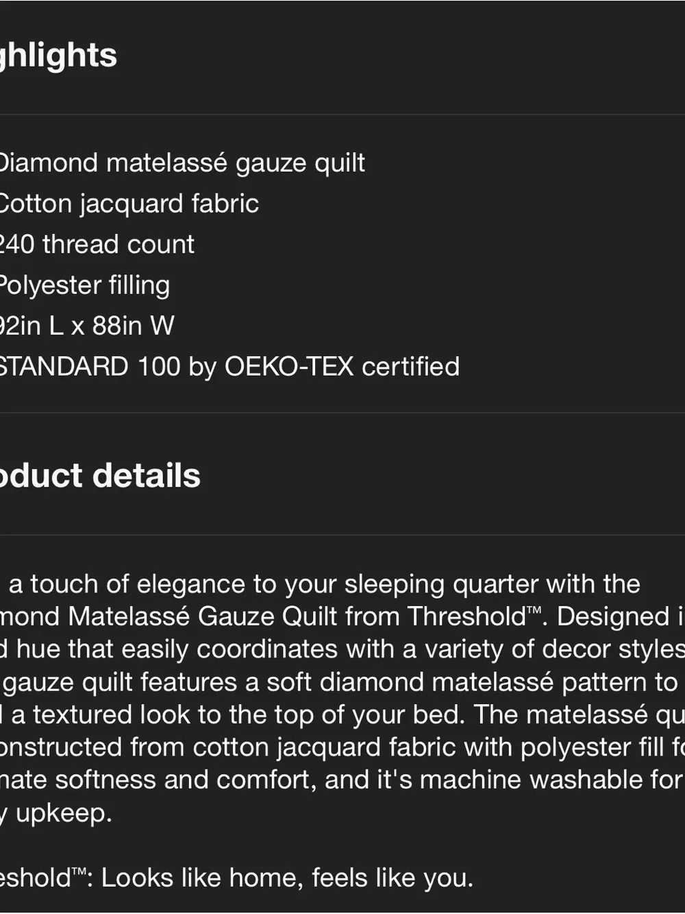 King Diamond Matelasse Gauze Quilt Yellow - Threshold™